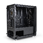 Компьютерный корпус Minitower ExeGate Mistery R2-NPX400 (mATX, БП 400NPX с вент. 12 см, 2*USB+1*USB 3.0, аудио, черный, 1 вент. 12см с RGb подсветкой и полоса на передней панели, боковая панель - закаленное стекло), фото6
