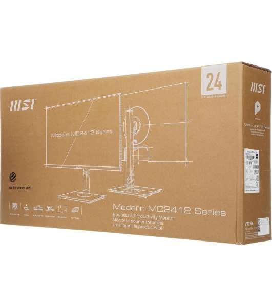 Монитор 23.8' MSI Modern MD2412PW IPS 1920x1080, 100 Гц, 4 мс, 16:9, 300 кд/м2, 1xHDMI, 1xUSB-C, 1x3.5 мм, белый