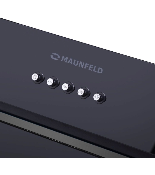 Вытяжка встраиваемая Maunfeld Trapeze 601GG черный, 60 см, 1150 куб. м/ч, 54 дБ