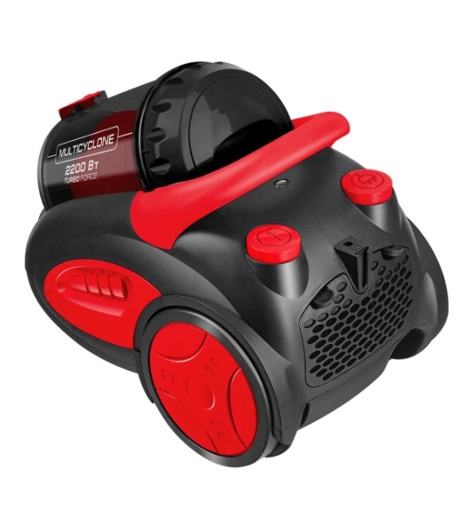 Пылесос Centek CT-2520 черный/красный, 400/2200 Вт, уборка сухая, пылесборник циклонный фильтр 2 л