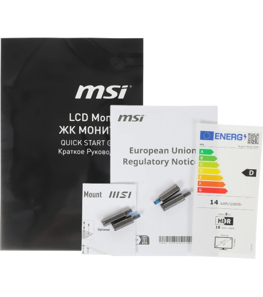 Монитор 23.8' MSI Modern MD2412PW IPS 1920x1080, 100 Гц, 4 мс, 16:9, 300 кд/м2, 1xHDMI, 1xUSB-C, 1x3.5 мм, белый