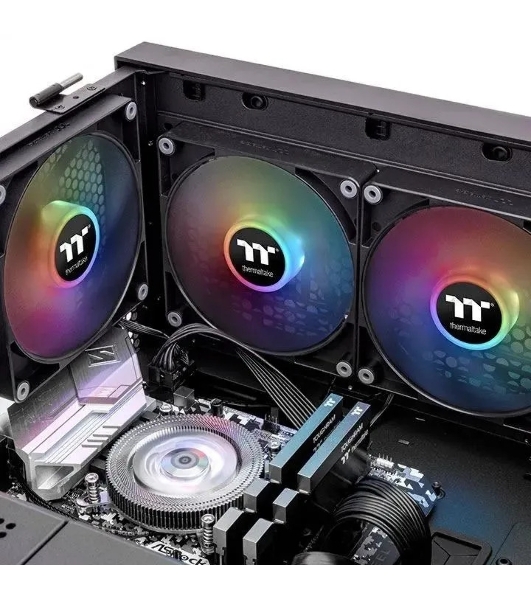 Вентилятор для корпуса Thermaltake CT120 Sync ARGb 120х120x25 черный 4-pin 25.8дБ (упак.:2шт) (CL-F149-PL12SW-A) Ret