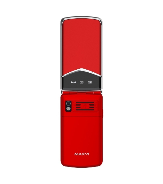 Мобильный телефон Maxvi E11 красный/серебристый