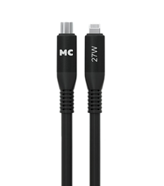 Дата-кабель MORE CHOICE (4620202554581) K83ia 2м USB 3.0A PD 27W для Lightning ng 8-pin -2 м, черный