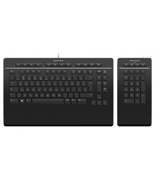 Клавиатура проводная 3Dconnexion 3DX-700092 Keyboard Pro with Numpad проводная USB черный