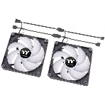 Вентилятор для корпуса Thermaltake CT120 Sync ARGb 120х120x25 черный 4-pin 25.8дБ (упак.:2шт) (CL-F149-PL12SW-A) Ret, фото5