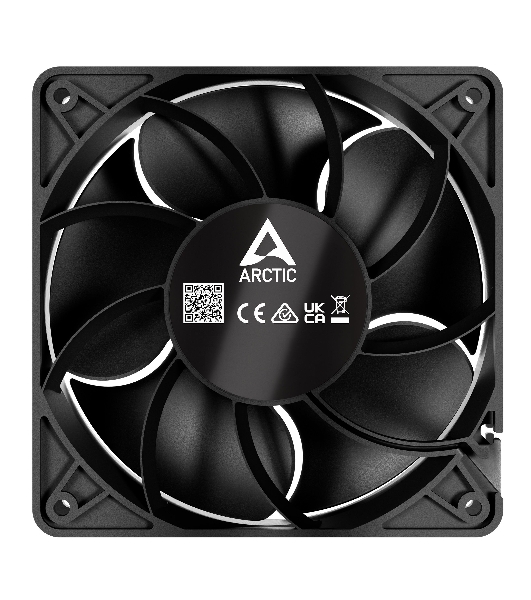 Вентилятор для корпуса Arctic S12038-4K черный, 120 мм, 4000 об/мин, 4 pin