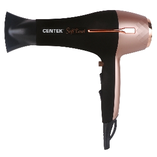 Фен Centek CT-2242 черный/розовое золото, 2000 Вт