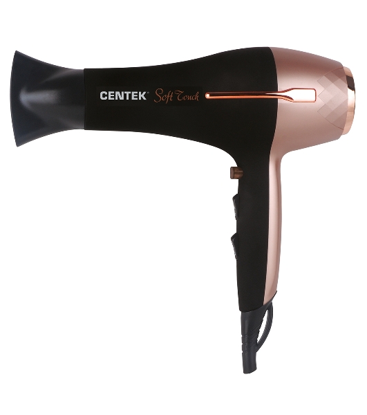Фен Centek CT-2242 черный/розовое золото, 2000 Вт