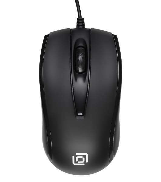 Мышь проводная Oklick 325M черный, 1000 dpi, USB, кнопки - 3