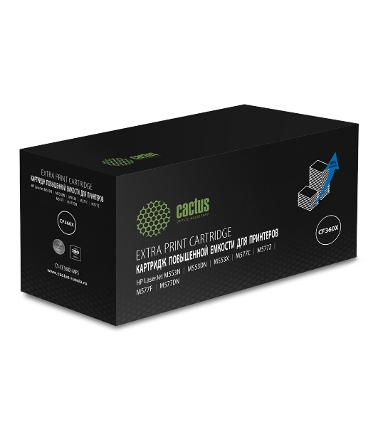 Картридж лазерный Cactus CS-CF360X-MPS черный (19000 стр.) для HP CLJ M552dn/M553dn/M553N/M553x