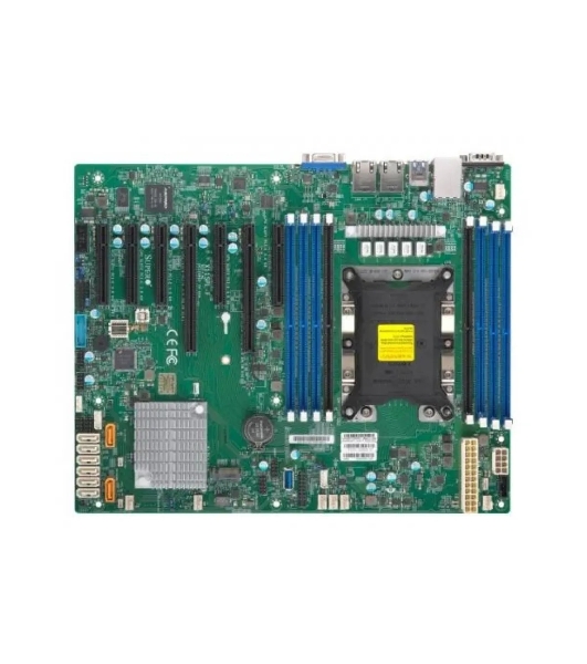 Материнская плата серверная SuperMicro X12SPL-F-B, сокет LGA4189, Intel C621A, DDR4 ECC, 8xDDR4, 2xPCIe 4.0 x16, 5xPCIe x8, 10xSATA, 1xM.2, 2xUSB 3.2, 2xUSB 2.0, 2xRJ-45, VGA, ATX