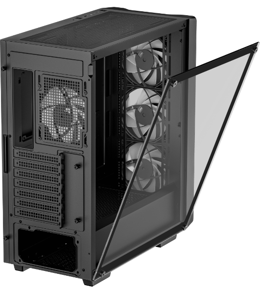 Компьютерный корпус MidiTower Deepcool CC560 A-RGB черный (ATX, без БП, ARGB, USB3.2 Type-A+USB 2.0 Type-A) (R-CC560-BKTAA4-G-2)
