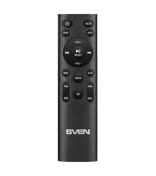 Саундбар SVEN SB-2400DD черный (Dolby Digital Plus, 2х80 + 240 Вт, Bluetooth, ПДУ, USB)