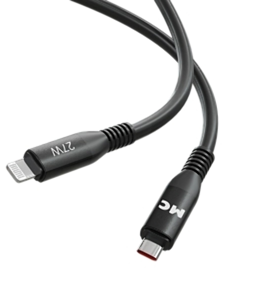 Дата-кабель MORE CHOICE (4620202554581) K83ia 2м USB 3.0A PD 27W для Lightning ng 8-pin -2 м, черный