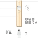 Презентер беспроводной Logitech Spotlight золотистый, радиоканал, USB, кнопки - 3, фото9