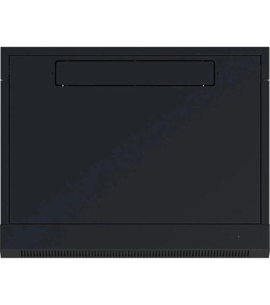 Шкаф коммутационный NTSS NTSS-W12U6045GS (NTSS-W12U6045GS-BL) настенный 12U 570x450 мм пер. дв. стекл 60 кг черный 350 мм 22.2 кг 220 град. 635 мм IP20 сталь