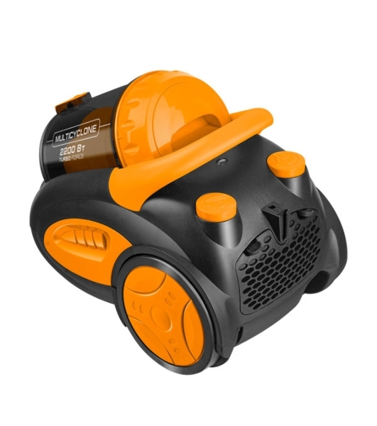 Пылесос Centek CT-2520 оранжевый/черный, 400/2200 Вт, уборка сухая, пылесборник циклонный фильтр 2 л