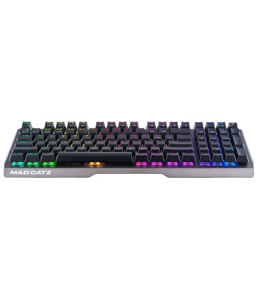 Клавиатура проводная игровая Mad Catz S.T.R.I.K.E. 13 US БЕЗ РУССКОЙ РАСКЛАДКИ черная (CHERRY MX RED Switch, 96 кл., RGB подсветка, USB)