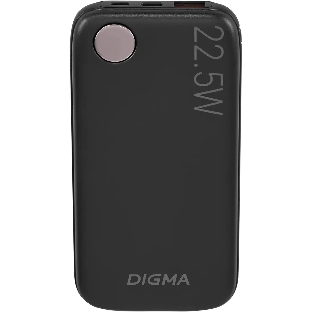 Портативный аккумулятор Digma DGPF10B 10000mAh QC3.0/PD3.0 22.5W 3A USB-A/USB-C черный