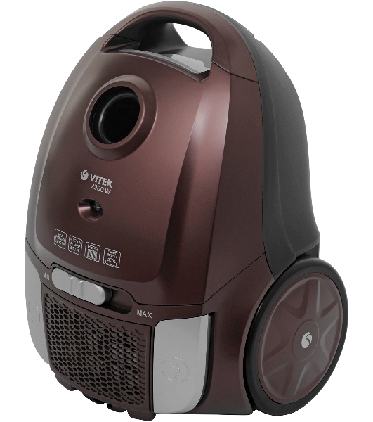 Пылесос Vitek VT-8138 коричневый/черный, 350/2200 Вт, уборка сухая, пылесборник мешок 2 л