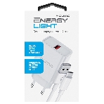 Сетевое зарядное устройство Qumo Energy light 18Вт, (модель 0107), порт: USB-A, + кабель 1м. USB-A на USB Type-C, белый, фото3