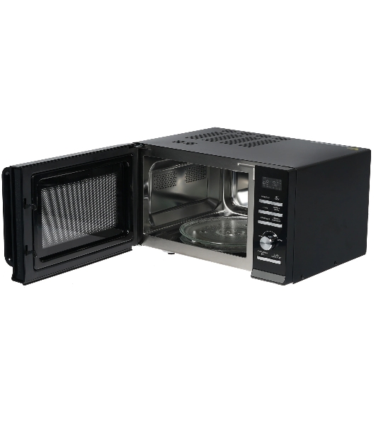 Микроволновая печь BBK 25MWC-991T/B черный/серебристый, 25 л, 900 Вт, переключатели - кнопки, поворотный механизм