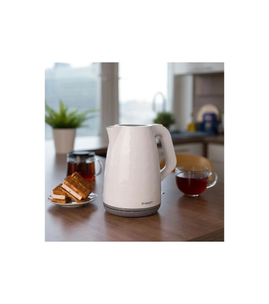 Чайник электрический Scarlett SC-EK18P49 1.7 л, 2200 Вт, белый/серый (корпус: пластик)