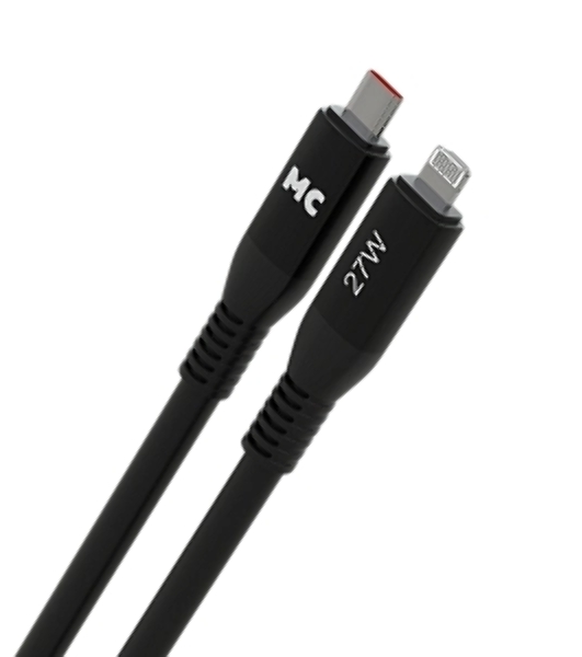 Дата-кабель MORE CHOICE (4620202554581) K83ia 2м USB 3.0A PD 27W для Lightning ng 8-pin -2 м, черный