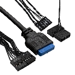 Компьютерный корпус Minitower ExeGate mEVO-7807 (mATX, без БП, 1хUSB+1хUSB 3.0, черный 1x12см с RGb подсветкой), фото2