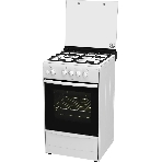 Плита газовая Darina 1B1 GM 441 008 W белый/черный, конфорок 4 шт, духовка 50 л, 50 см x 85 см x 51 см, фото4