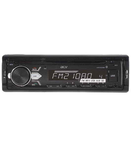 Автомагнитола ACV AVS-824BW, 1 DIN, Bluetooth, USB Type-A, AUX