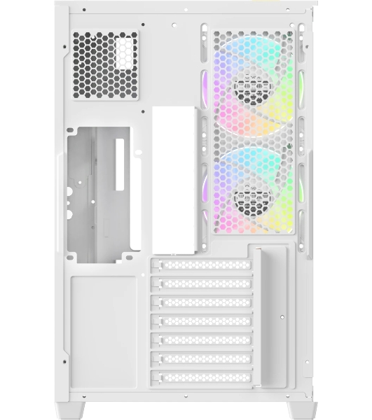 Корпус Ocypus Delta C74 ARGB White, Midi-Tower, белый, 2 x 120 мм