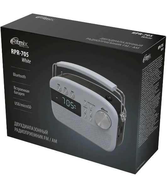 Радиоприемник RITMIX RPR-705 белый