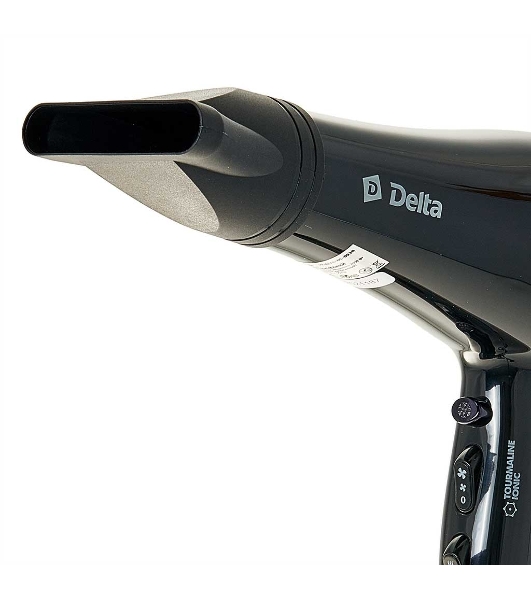 Фен Delta DL-0938 черный, 2000 Вт, ионизация