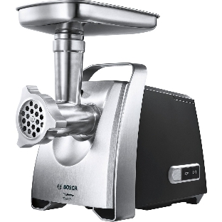 Мясорубка электрическая Bosch MFW68680 черный, 2200 Вт, 4.3 кг/мин, реверс, защита от перегрузки, насадки - 5