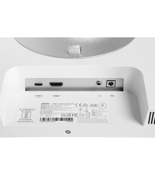 Монитор 23.8' MSI Modern MD2412PW IPS 1920x1080, 100 Гц, 4 мс, 16:9, 300 кд/м2, 1xHDMI, 1xUSB-C, 1x3.5 мм, белый
