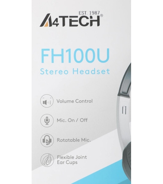 Гарнитура A4Tech Fstyler FH100U белый/черный, проводная