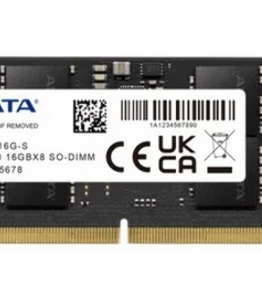Оперативная память ADATA, DDR5, 16GB (1x16GB), 4800MHz, CL40, SO-DIMM