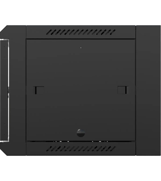 Шкаф коммутационный NTSS NTSS-W12U6045GS (NTSS-W12U6045GS-BL) настенный 12U 570x450 мм пер. дв. стекл 60 кг черный 350 мм 22.2 кг 220 град. 635 мм IP20 сталь