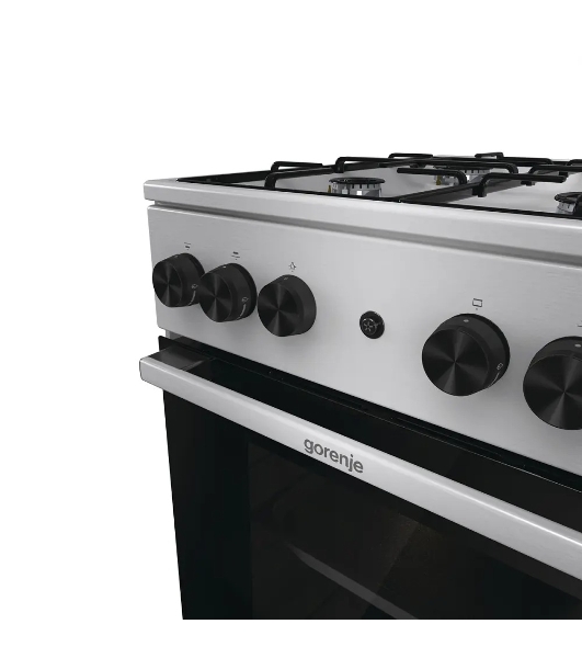 Плита газовая Gorenje GGI5A21XJ серебристый, конфорок 4 газовых, духовка 61 л, 50 см x 85 см x 59.4 см