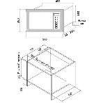 Микроволновая печь встраиваемая HOMSair MOB205Gb, фото3