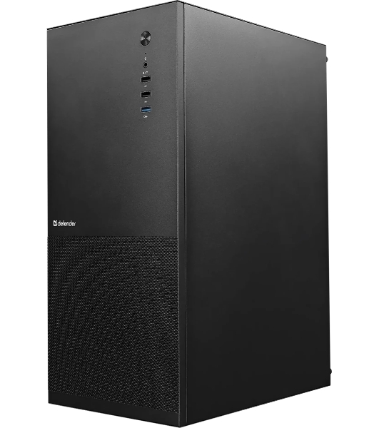 Корпус Defender Apex Metal XL, Midi-Tower, чёрный