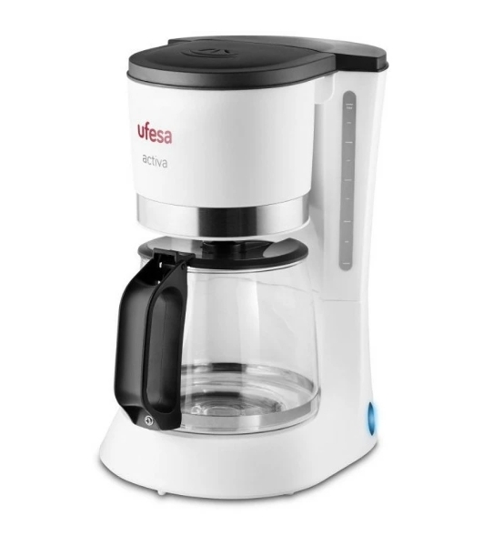 Кофеварка капельная Ufesa CG7123 ACTIVA белый, исп. кофе - молотый, 1.5 л, 800 Вт.