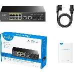 Коммутатор Cudy GS1010PS2, 8×1 Гбит/с, 2×1 Гбит/с Combo (RJ-45/SFP), 2×1 Гбит/с SFP, фото3