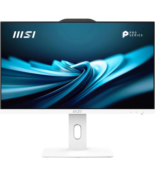 Моноблок MSI PRO AP242P 14M-655XRU 23.8'(1920x1080 IPS)/Intel Core i5 14400(2.5Ghz)/16Gb/512PCISSDGb/noDVD/Int:Intel UHD Graphics 730/Cam/BT/WiFi/-/war 1y/4.63kg/White/DOS + Wireless KB+M (9S6-AE0622-1059)