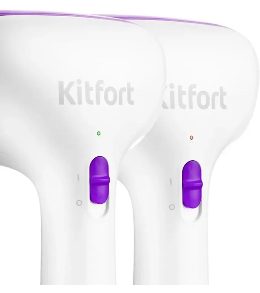 Отпариватель Kitfort КТ-998-1 фиолетовый/белый, 1000 Вт, 18 г/мин, 100 мл