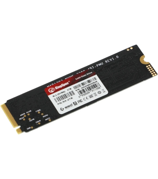 Накопитель SSD KingSpec NX-2Tb, 2000Gb, PCIe 3.0 x4, M.2 2280, NVMe, R/W 3400/3100