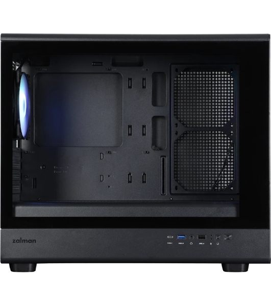 Компьютерный корпус ZALMAN M5, MATX, BLACK, WINDOW, 1xCombo (3.5'' or 2.5''), 1x3.5', 2x2.5', 1xUSB2.0, 1xUSB3.0, 1xUSB Type-C, FRONT 3x120мм ARGB, REAR 1x120мм ARGB