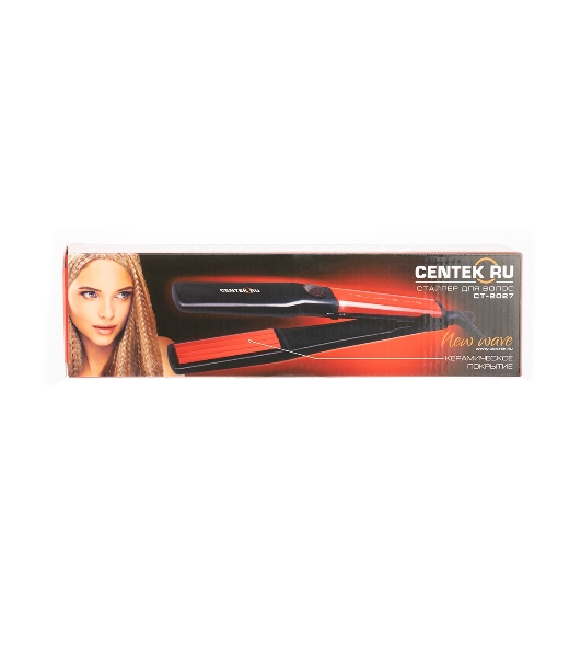 Щипцы для завивки волос Centek CT-2027 черный/красный, 31 мм, 230 °C, 1 режим